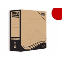 Κουτί Αρχειοθέτησης με Λάστιχο Craft 26.5x35,5x12cm Skag Κόκκινο 